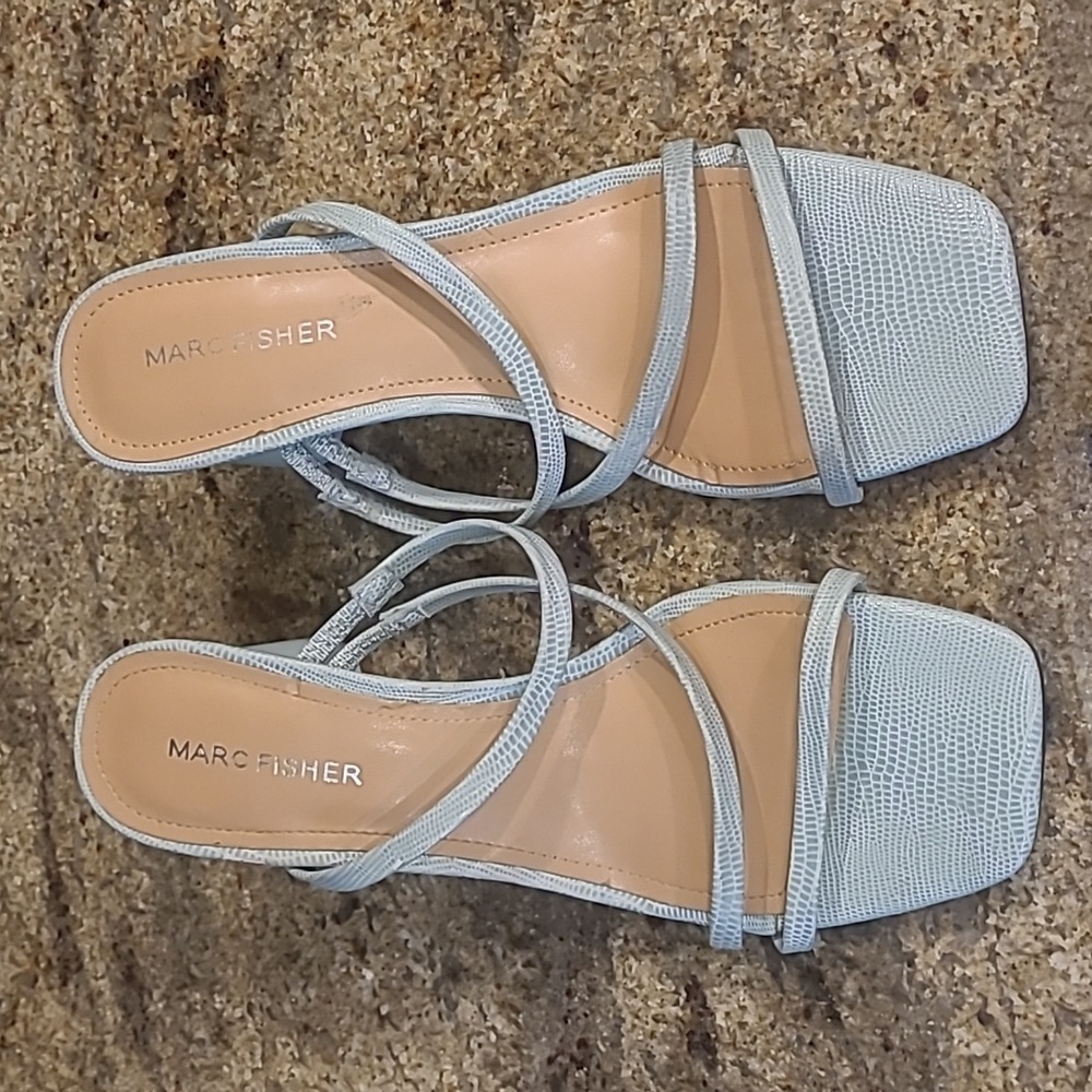 Marc Fisher Aliana Baby Blue Sandals Size 7.5
